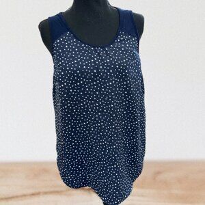Navy Blue Polka Dot Tank – Simple & Chic 🌙
